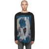 YOHJI YAMAMOTO YOHJI YAMAMOTO BLACK YOHJI FACE LONG SLEEVE T-SHIRT