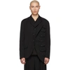 YOHJI YAMAMOTO YOHJI YAMAMOTO 黑色胸袋西装外套