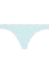 CALVIN KLEIN UNDERWEAR CALVIN KLEIN UNDERWEAR WOMAN STRETCH-COTTON LOW-RISE THONG MINT,3074457345620264839