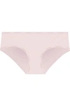 CALVIN KLEIN UNDERWEAR CALVIN KLEIN UNDERWEAR WOMAN STRETCH-JERSEY LOW-RISE BRIEFS BABY PINK,3074457345620270502
