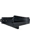 BALMAIN STUDDED LEATHER WAIST BELT,3074457345622495663