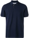 Brunello Cucinelli Basic Polo Shirt In Blue