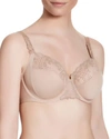 Simone Perele Delice Floral-embroidered Full Cup Bra In Nude