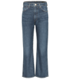 GOLDSIGN HIGH-RISE CROPPED WIDE-LEG JEANS,P00361859