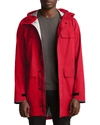 Canada Goose Seawolf Logo-print Tri-durance Hooded Jacket In Red