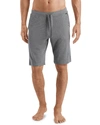 Hanro Leisure Drawstring Jersey Shorts In Gray Pattern