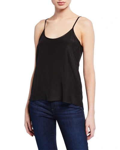 Atm Anthony Thomas Melillo Silk Charmeuse Camisole Top In Black