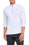 Under Armour Siphon Regular Fit Half-zip Pullover In White/ Steel