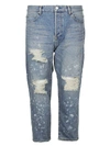 BALMAIN DESTROYED JEANS,10826957