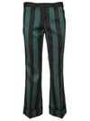 N°21 STRIPED CROPPED TROUSERS,10826789
