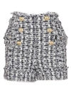 BALMAIN TWEED SHORTS,10826781