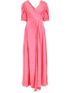 LANVIN LONG SILK DRESS,10826773