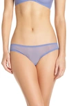 On Gossamer Mesh Hip Bikini In Bleached Denim