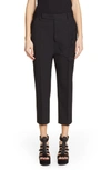 RICK OWENS ASTAIRE CROP STRETCH WOOL PANTS,RP19S6309ZLEM3