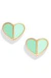 KATE SPADE HEART STUD EARRINGS,WBRUH264