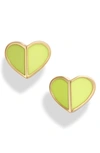 KATE SPADE HEART STUD EARRINGS,WBRUH264