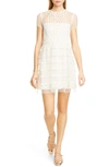 RED VALENTINO Tiered Point d'Esprit Dress,RR0VA02NILW