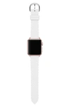 Kate Spade White Scallop Silicone 38/40mm Apple Watch® Strap