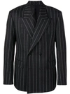 VERSACE DOUBLE BREASTED STRIPED BLAZER