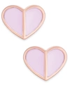 KATE SPADE GOLD-TONE HEART STUD EARRINGS