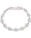 Givenchy Silver-tone Crystal Flex Bracelet In Rhodium