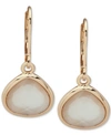 Anne Klein Gold-tone Imitation Pearl Drop Earrings In White