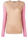 JOSEPH V-NECK KNIT JUMPER