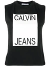 CALVIN KLEIN JEANS EST.1978 CALVIN KLEIN JEANS BOX LOGO TANK TOP - 黑色