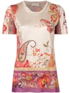 ETRO PAISLEY PRINT LUREX KNIT TOP