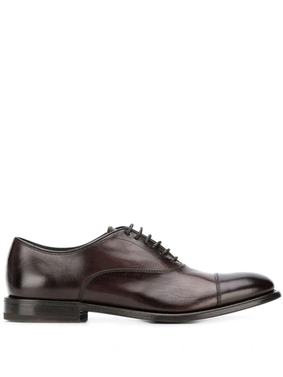 Henderson Baracco Classic Oxford Shoes In Brown