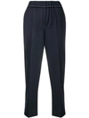 BRUNELLO CUCINELLI HIGH WAISTED CROPPED TROUSERS