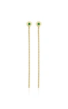 ARK 18K GOLD EMERALD EARRINGS,721172