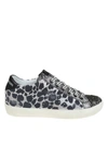 LEATHER CROWN LEATHER PRINTED SNEAKERS,10827382