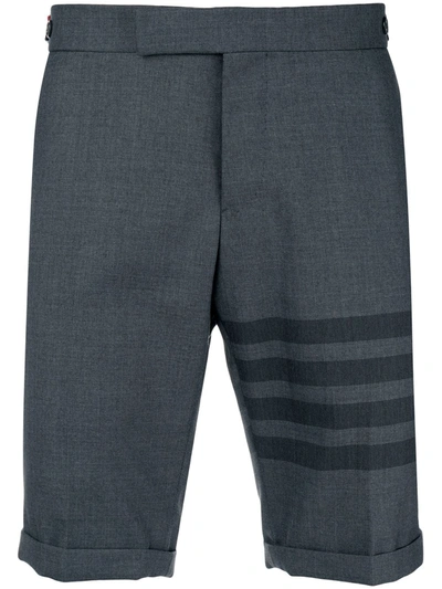 Thom Browne 4-bar Skinny-fit Short In Grey