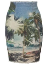 BALMAIN PRINTED PENCIL SKIRT