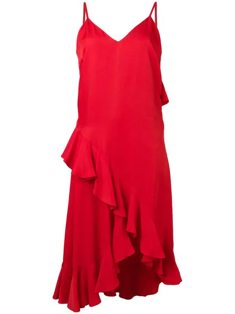 red kenzo dress