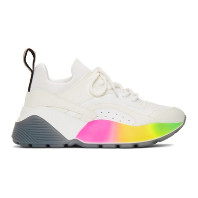 Stella Mccartney Eclypse Sneakers In White,yellow,green