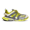 BALENCIAGA YELLOW & GREY TRACK RUNNER SNEAKERS