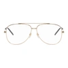 GUCCI GUCCI GOLD METAL ROUND GLASSES