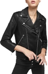 ANINE BING CROPPED LEATHER MOTO JACKET,AB10-010