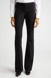 Lafayette 148 Waldorf Flare-leg Secco Stretch Pants In Black