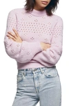 ANINE BING CANDICE POINTELLE SWEATER,AB46-095-04