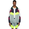 DSQUARED2 DSQUARED2 WHITE OVERSIZED colourBLOCKED JACKET