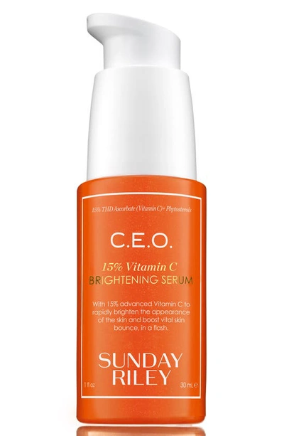 SUNDAY RILEY C.E.O 15% VITAMIN C BRIGHTENING SERUM, 1 OZ,200019208