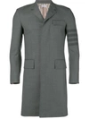 Thom Browne 4-bar High-armhole Chesterfield Coat In Grey
