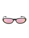 BALENCIAGA 59MM Rectangular Narrow Sunglasses