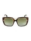 TOM FORD 56MM SQUARE SUNGLASSES,0400010502816