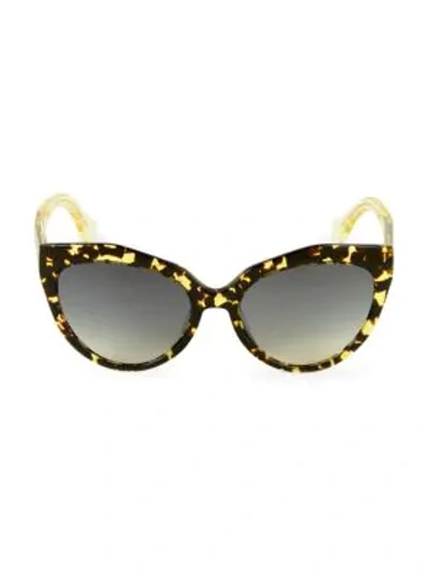Balenciaga 52mm Tortoiseshell Cateye Sunglasses In Brown