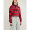 GUCCI STRIPED COTTON-JERSEY RUGBY TOP