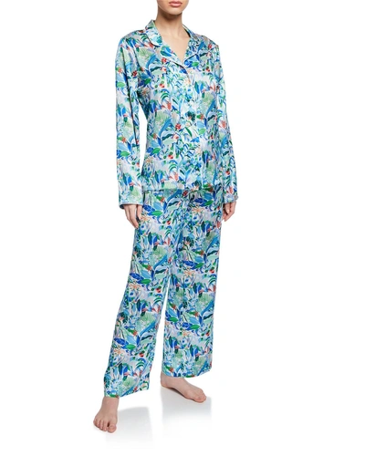 Derek Rose Brindisi Two-piece Classic Pajama Set In Multi Pattern
